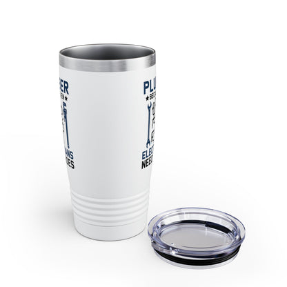 Plumber Because Even Electricians Need Heroes Funny Plumbers Tumbler For Men Women Tumbler