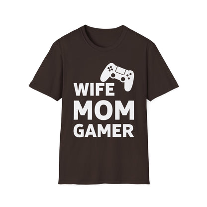 Wife Mom Gamer Gift for Gaming Women T-Shirt