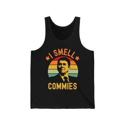 Funny Ronald Reagan I Smell Commies Political Humor Reagan President Tank Top