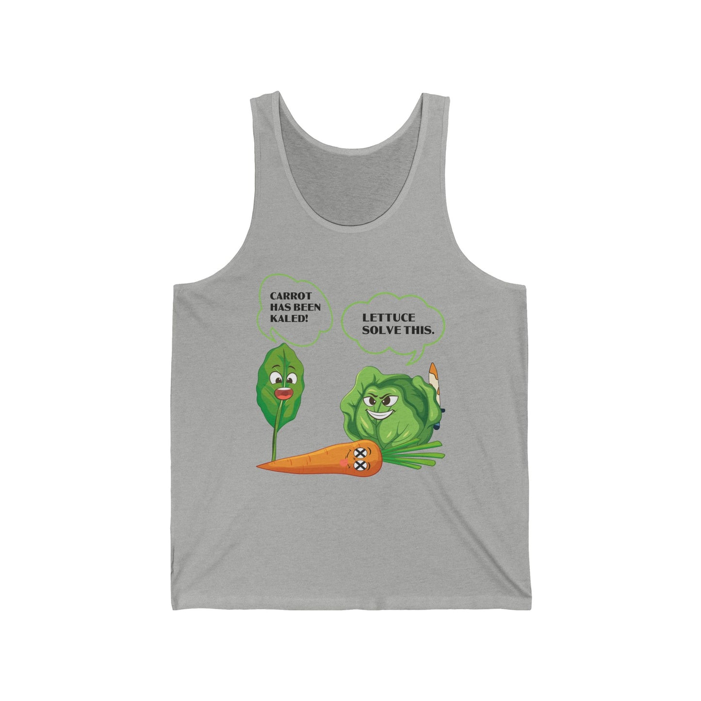 Lettuce Leaf Vegetable Funny Joke Vegetarian Vegant Tank Top For Men Women