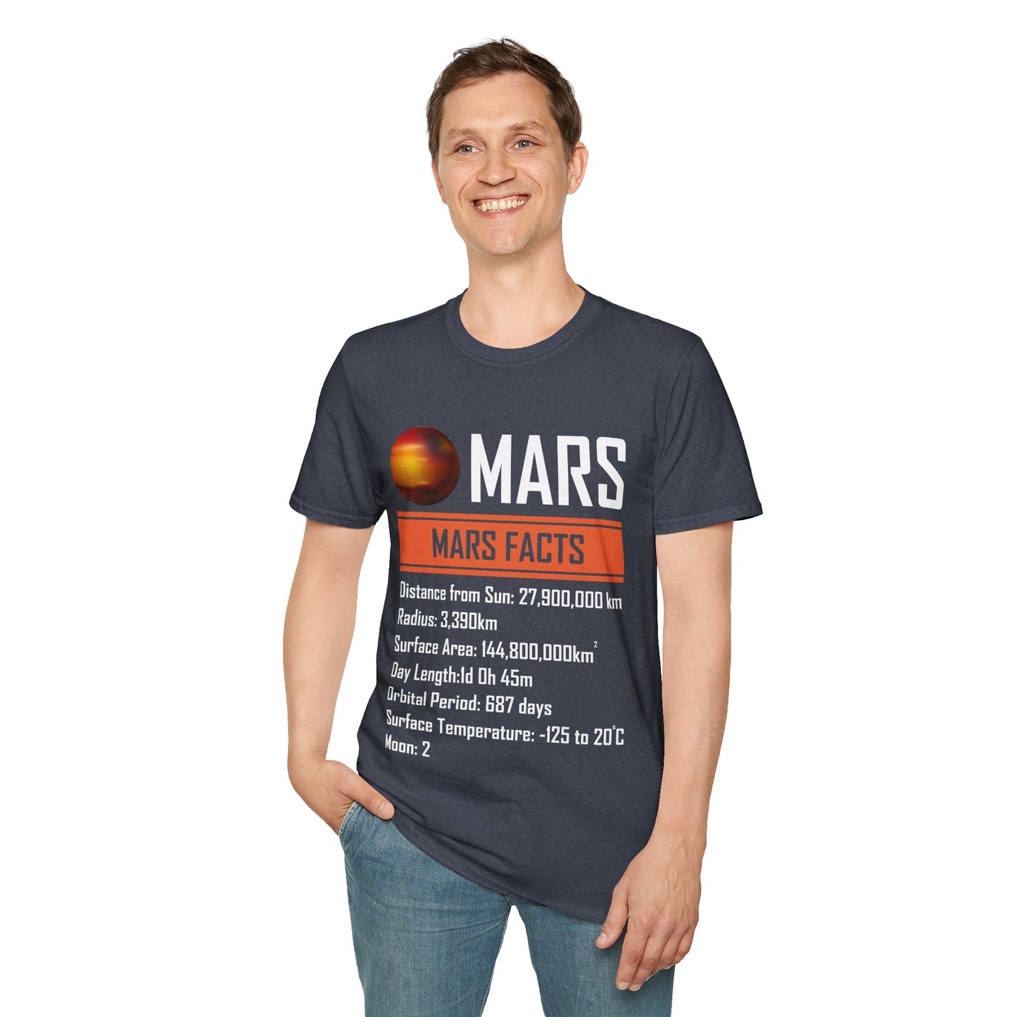 Mars Facts About Mars Planet Space Lover T-Shirt Men Women