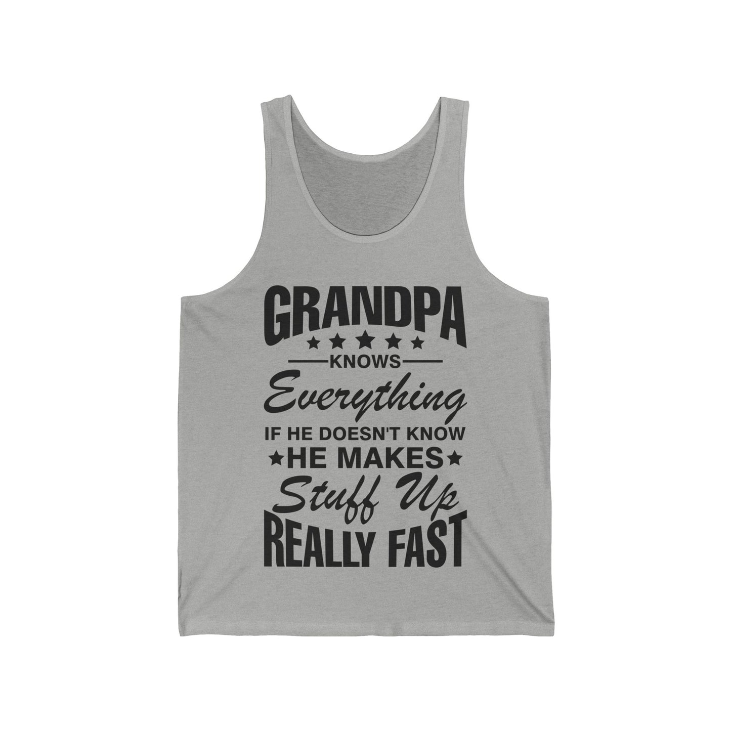 Grandpa Knows Everything Funny Gift For Father's Day Grandfather Tank Top