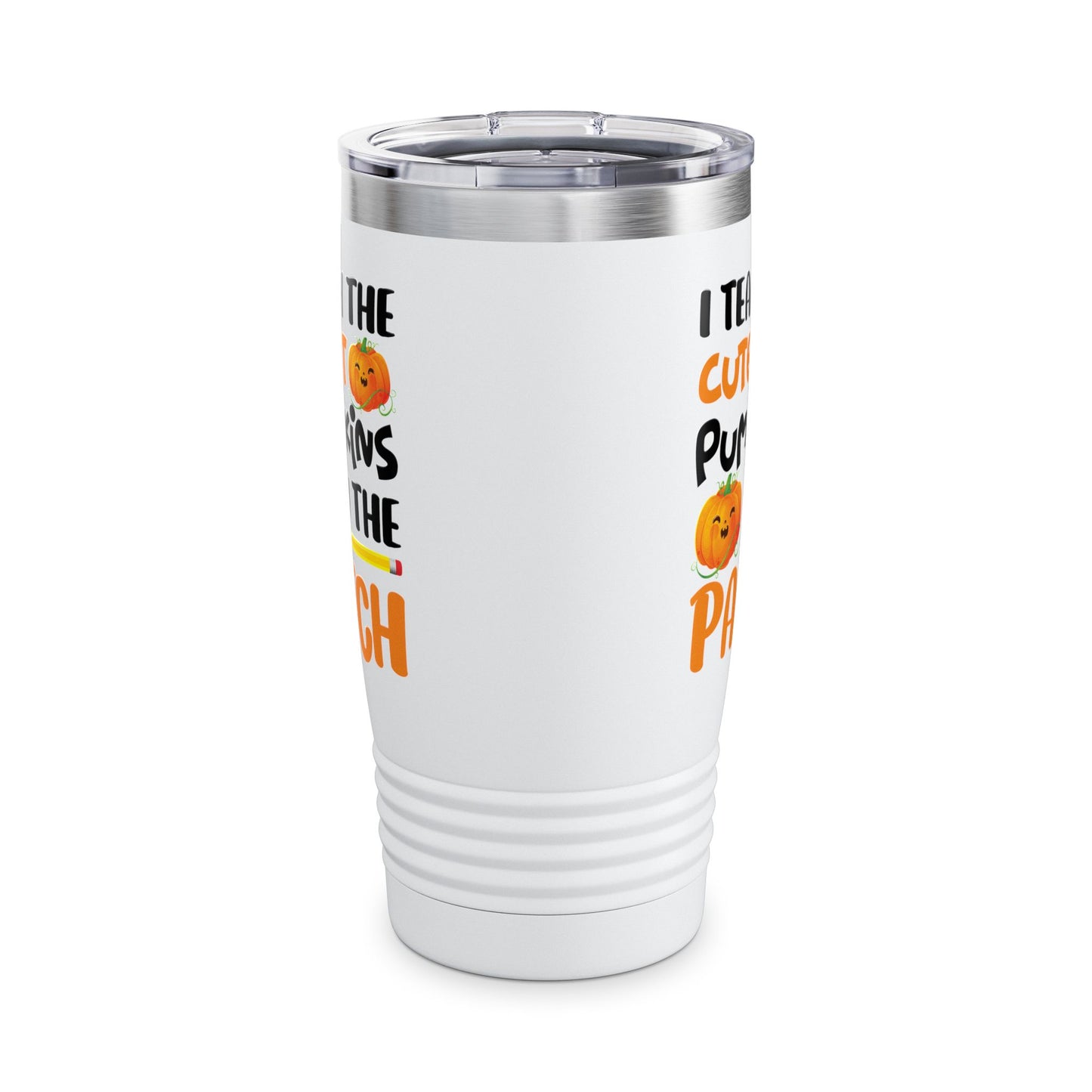 Funny I Teach The Cutest Pumpkins In The Patch Teacher Halloween Pumpkin Tumbler For Men Women