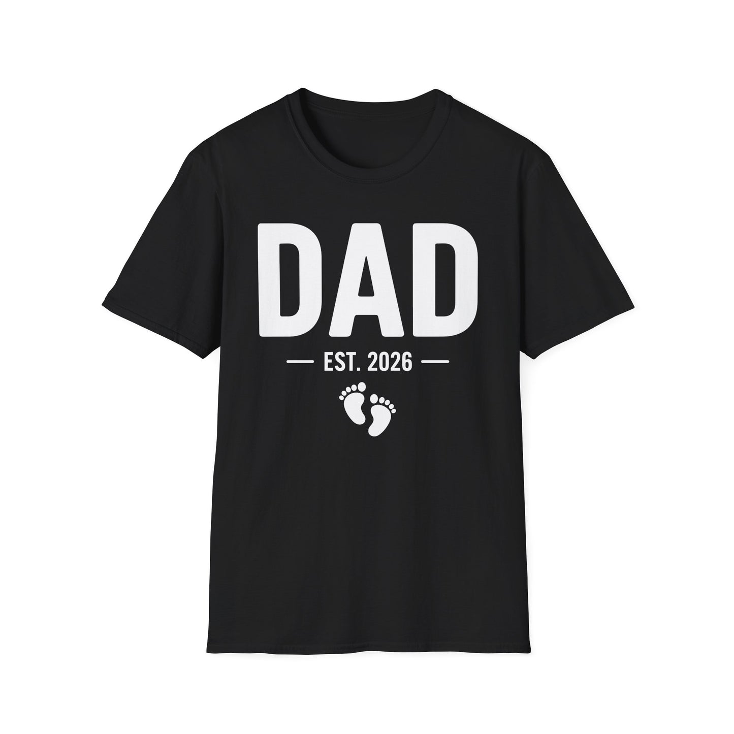 Funny Dad Est 2026 To Be Gifts First Time Dad New Daddy T-Shirt For Men