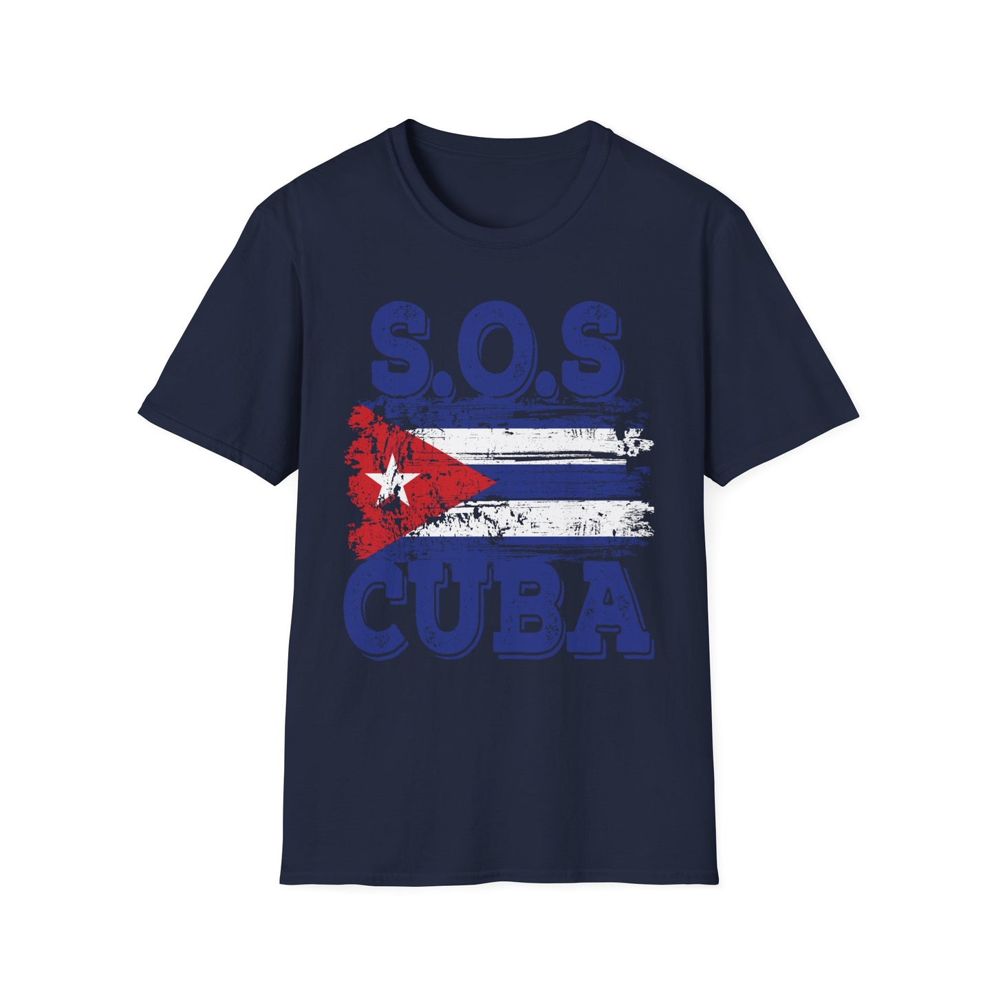 SOS Cuba Cuban Flag Shirt Man Cuban T-Shirt for Men Women