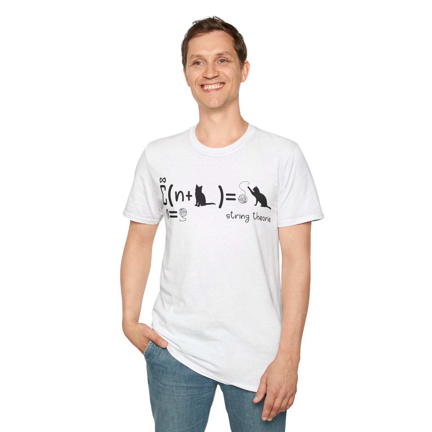 Funny String Theory Science Nerd Physics Schrodinger's Cat T-Shirt For Men Women T-Shirt