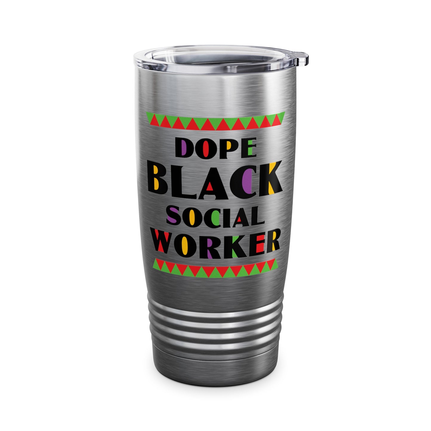 Dope Black Social Worker African American Job Proud Tumbler For Men Women Tumbler