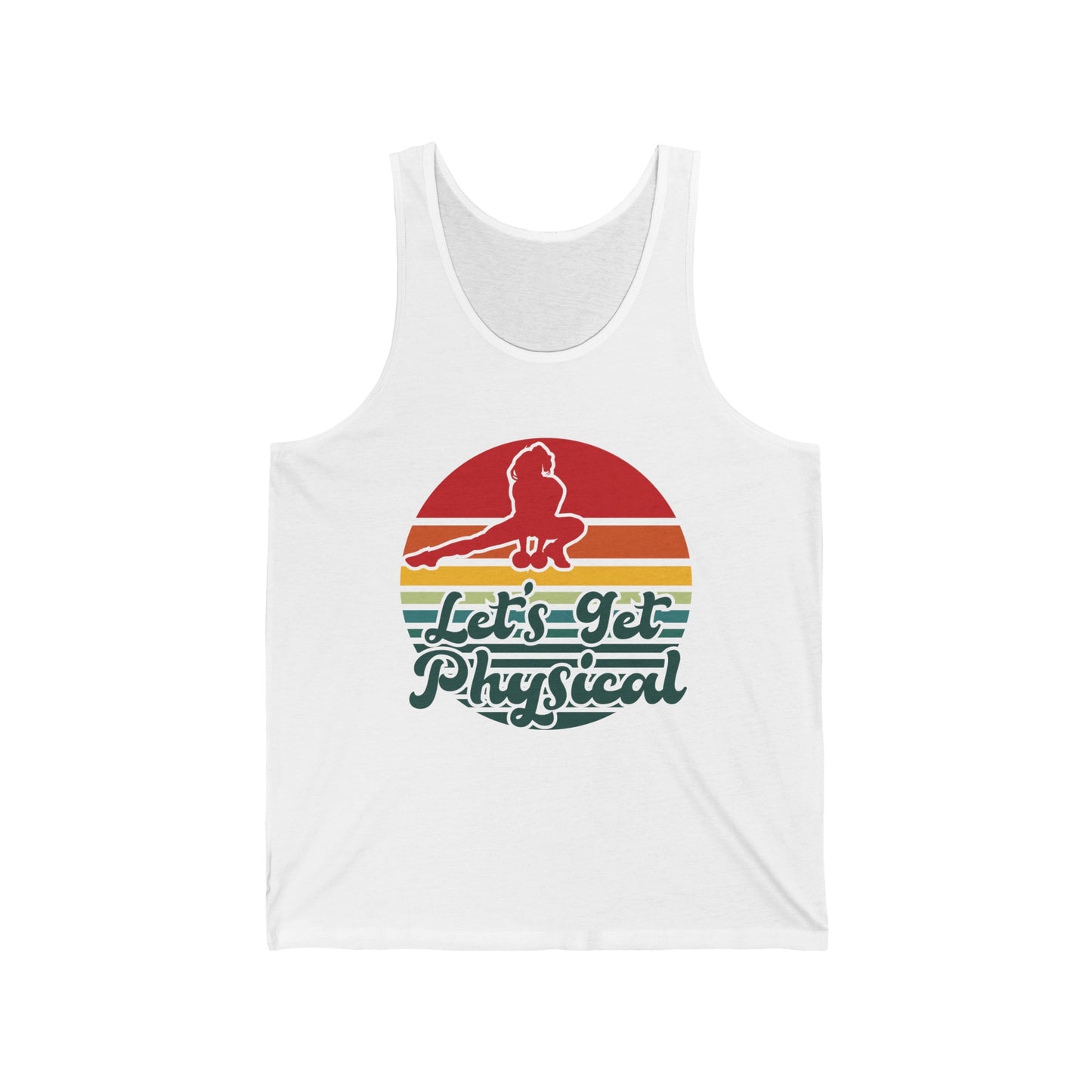 Lets Get Physical Workout Gym Tee Rad 80'S Retro Tank Tops For Men Women