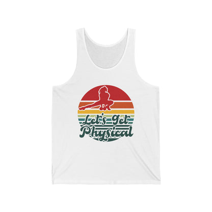 Lets Get Physical Workout Gym Tee Rad 80'S Retro Tank Tops For Men Women