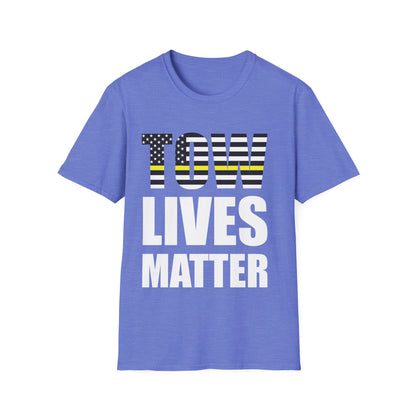 Tow Lives Matter Thin Yellow Line Tow Truck Driver Birthday Gift T-Shirt Men