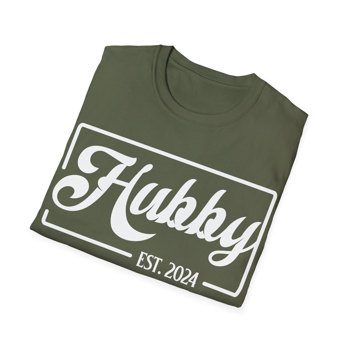 Hubby Est 2024 Just Married Honeymoon Wedding Couples T-Shirt For Men T-Shirt