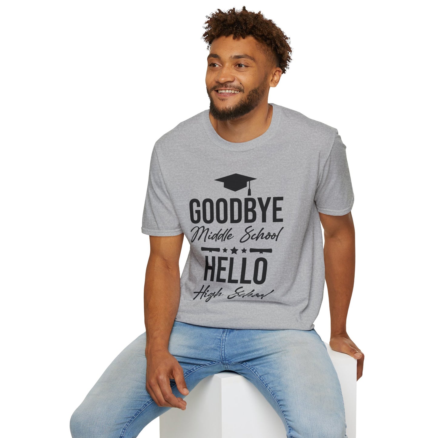 Goodbye Middle School Hello High School Funny Graduation T-Shirt