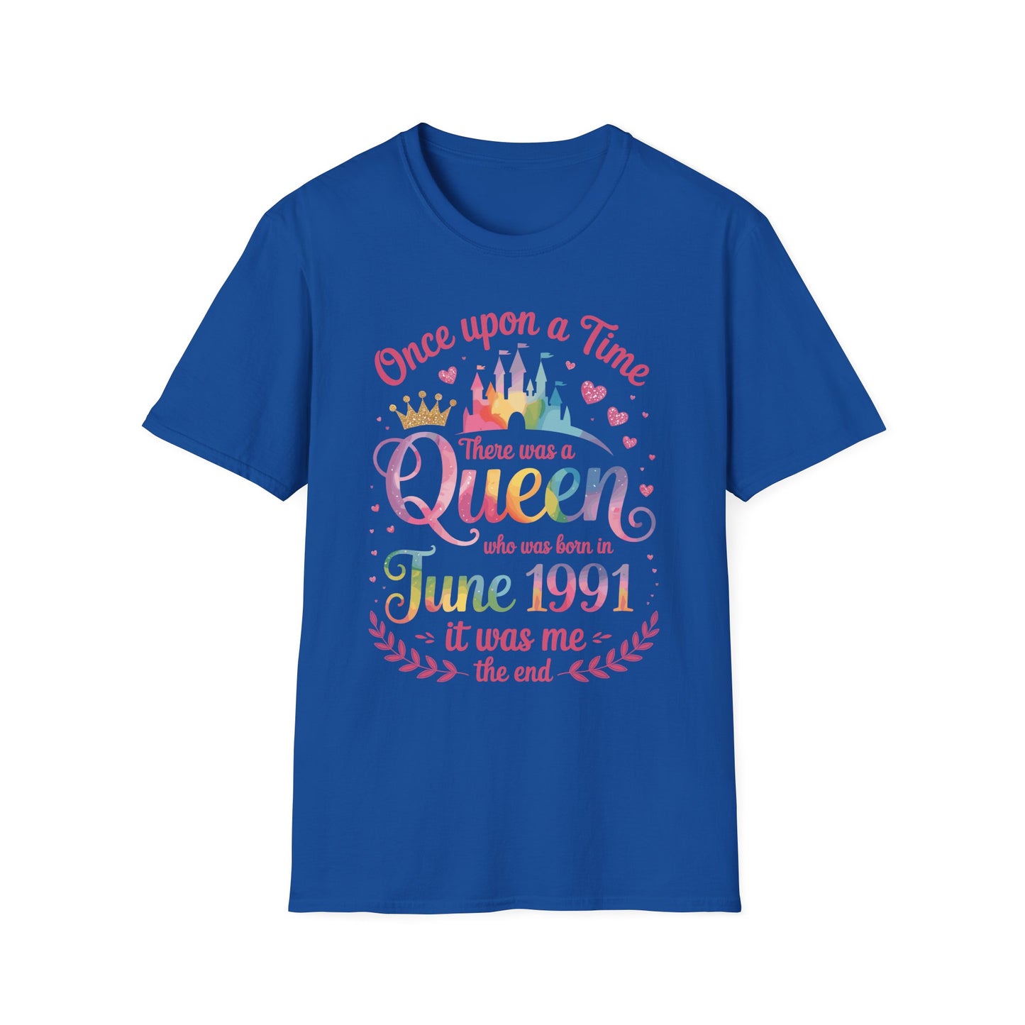 Funny 35 Years Old Birthday Girl 35 Birthday Queen June 1991 T-Shirt For Women
