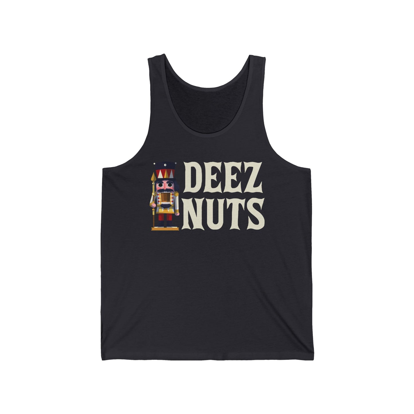 Funny Deez Nuts Nutcracker Ugly Christmas Meme Xmas Gift Tank Top Men Women