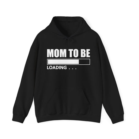 Funny Mom To Be Soon Loading Bar Mothers Day Hoodie Women