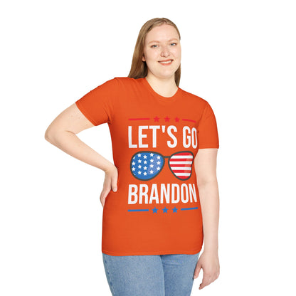 Vintage Old American  Lets Go Brandon Sunglasses T-Shirt Men Women