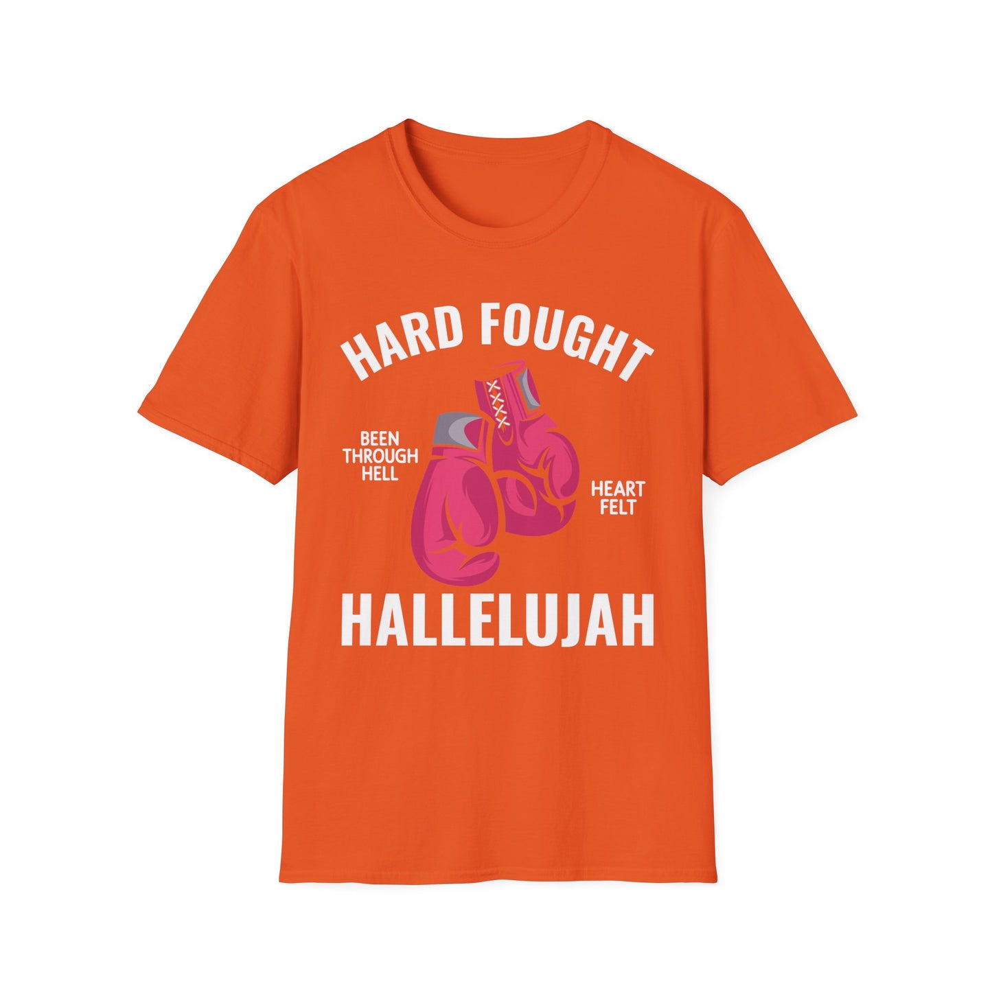 Hard Fought Hallelujah Praise Jesus Lake Christian T-Shirt For Men Women