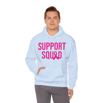 Support Squad Breast Cancer Warrior Awareness October Pink Hoodie
