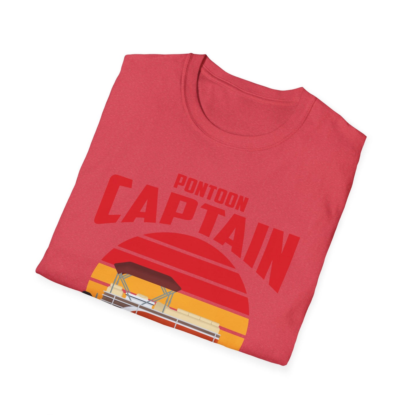 Funny Pontoon Captain Boat Lake Boating Beer Party Gift for Dad T-Shirt