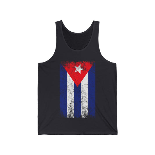 Cuba Distressed Vintage Cuba Flag Cuban Tank Tops For Men Women