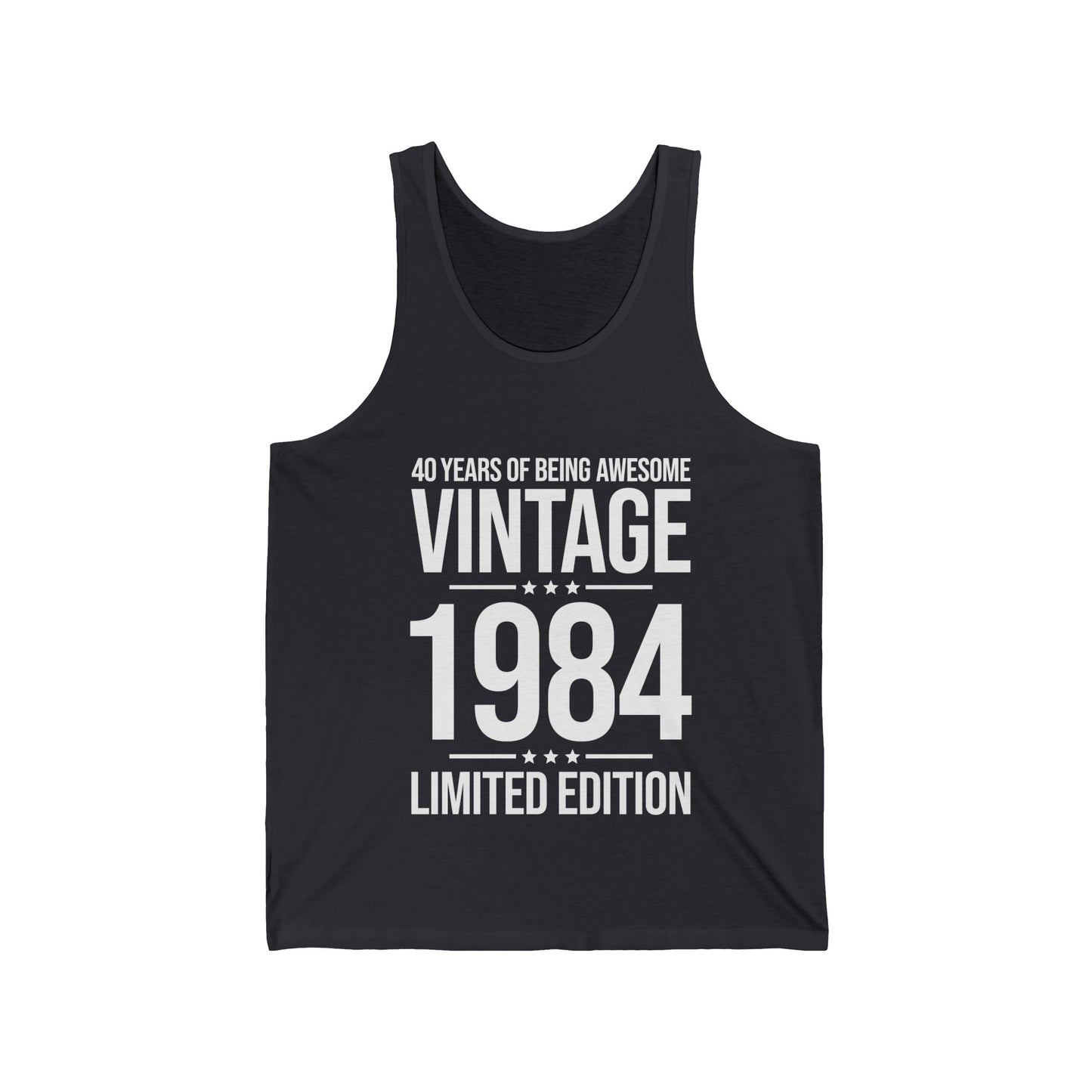 40 Year Old Gifts Vintage 1984 40 Years Awesome 40th Birthday Tank Tops