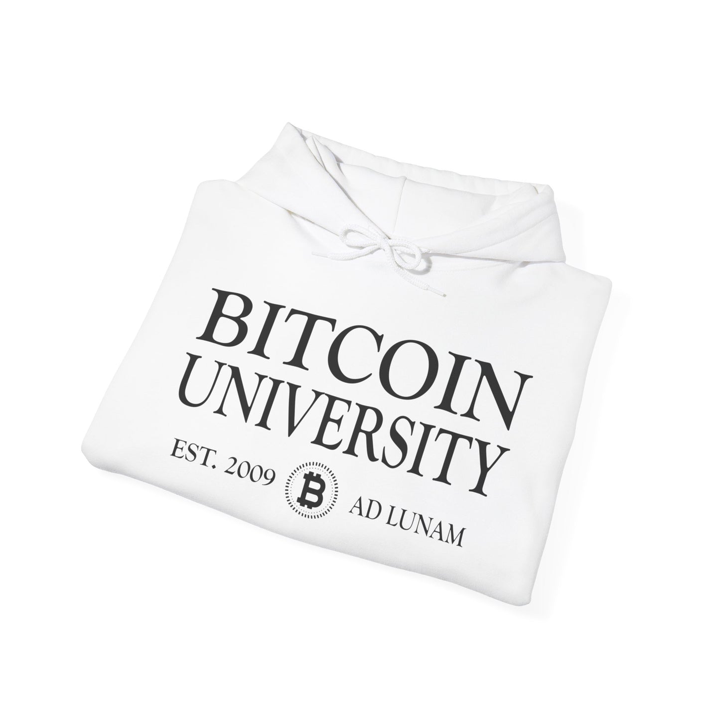 Bitcoin University To The Moon, Funny Vintage Distressed BTC Hoodie For Men Women Hoodie