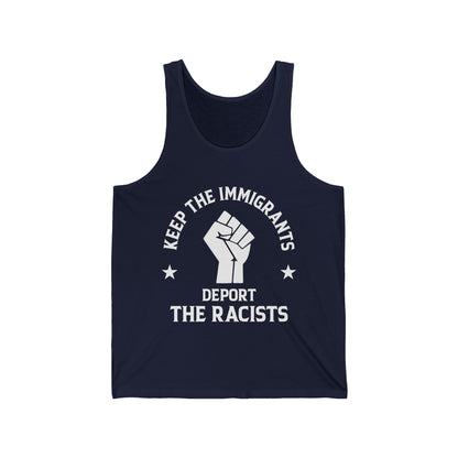 Anti Racism Keep The Immigrants Deport The Racists African American Tank Tops