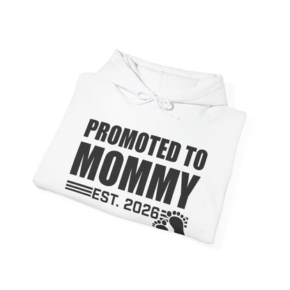 Promoted To Mommy 2026 Pregnancy Announcement Mothers Day Mom To Be Hoodie