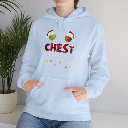 Chest Nuts Matching Chestnuts Funny Christmas Couples Chests Hoodie