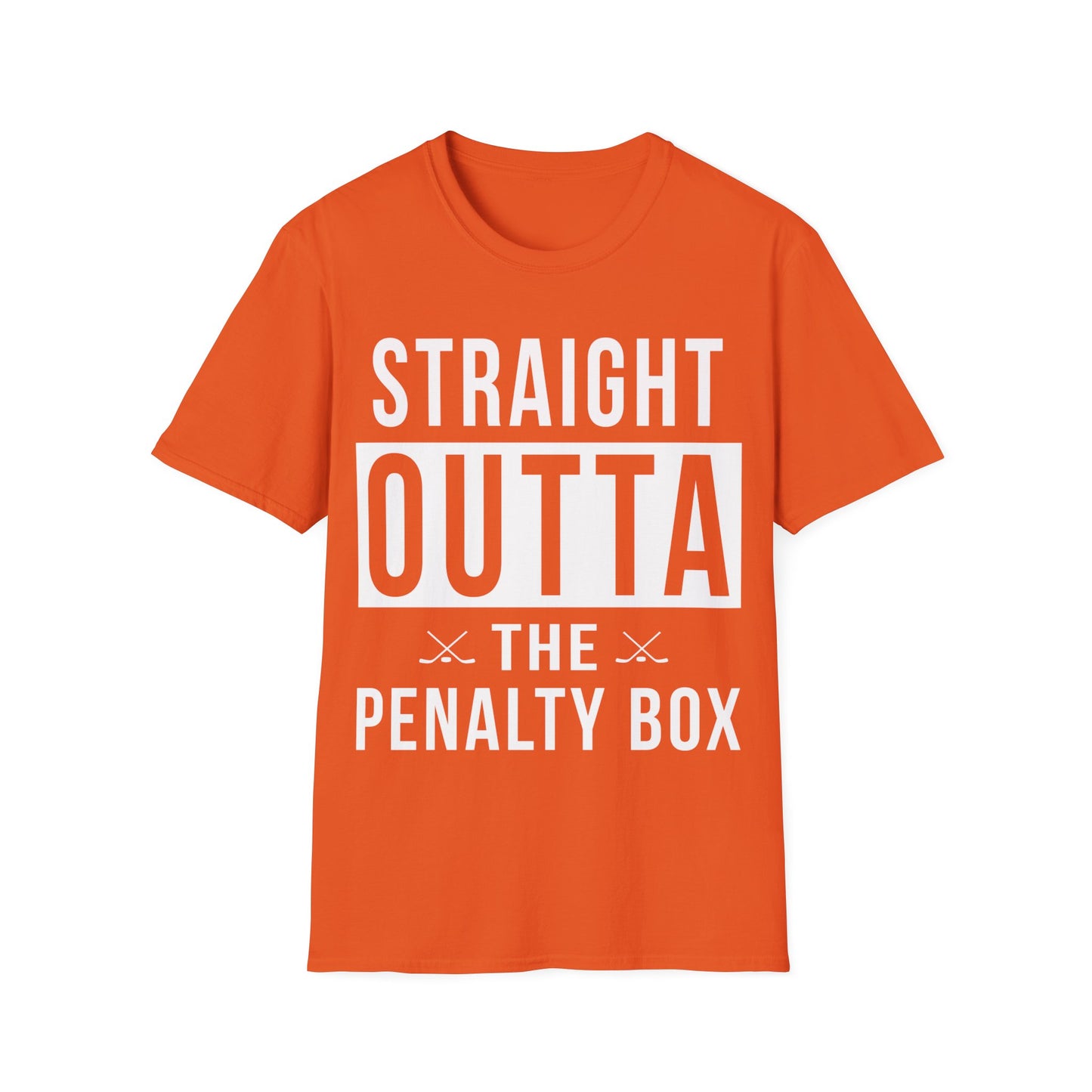 Funny Ice Hockey Straight Outta Penalty Box T-Shirt For Men Women T-Shirt