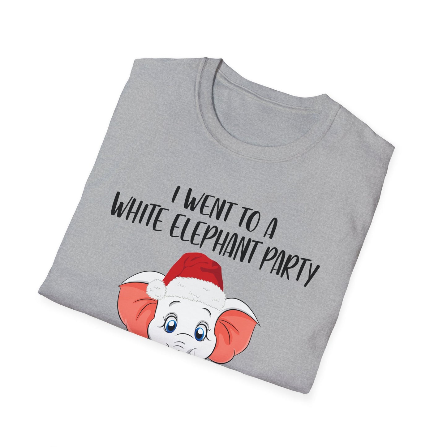 I Went To A Party And All I Got White Elephant Christmas Fun T-Shirt Gift Exchange Contest T-Shirt