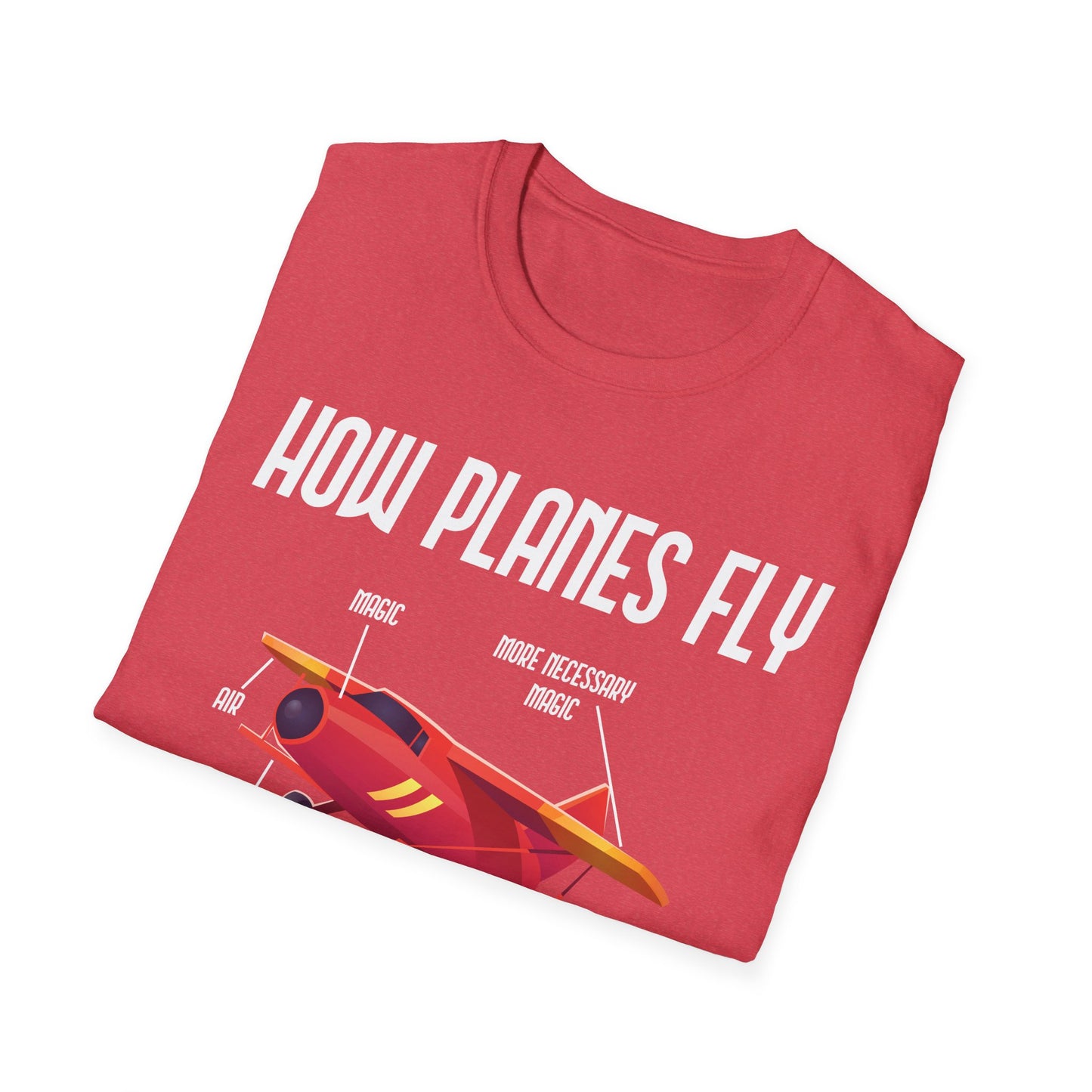 Funny How Planes Fly Airplane Parts Design for Flight Lovers T-Shirt Men Women