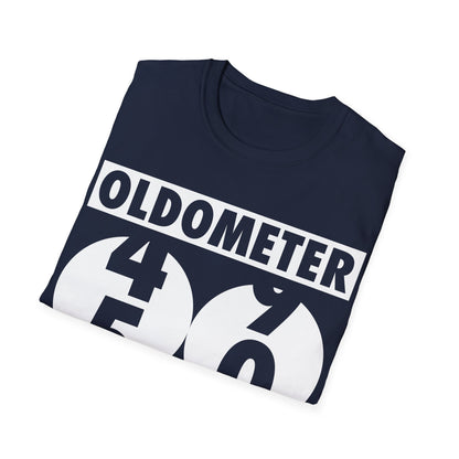 Funny Oldometer Odometer 50th Birthday Gift 50 yrs Old Joke T-Shirt For Men Women T-Shirt