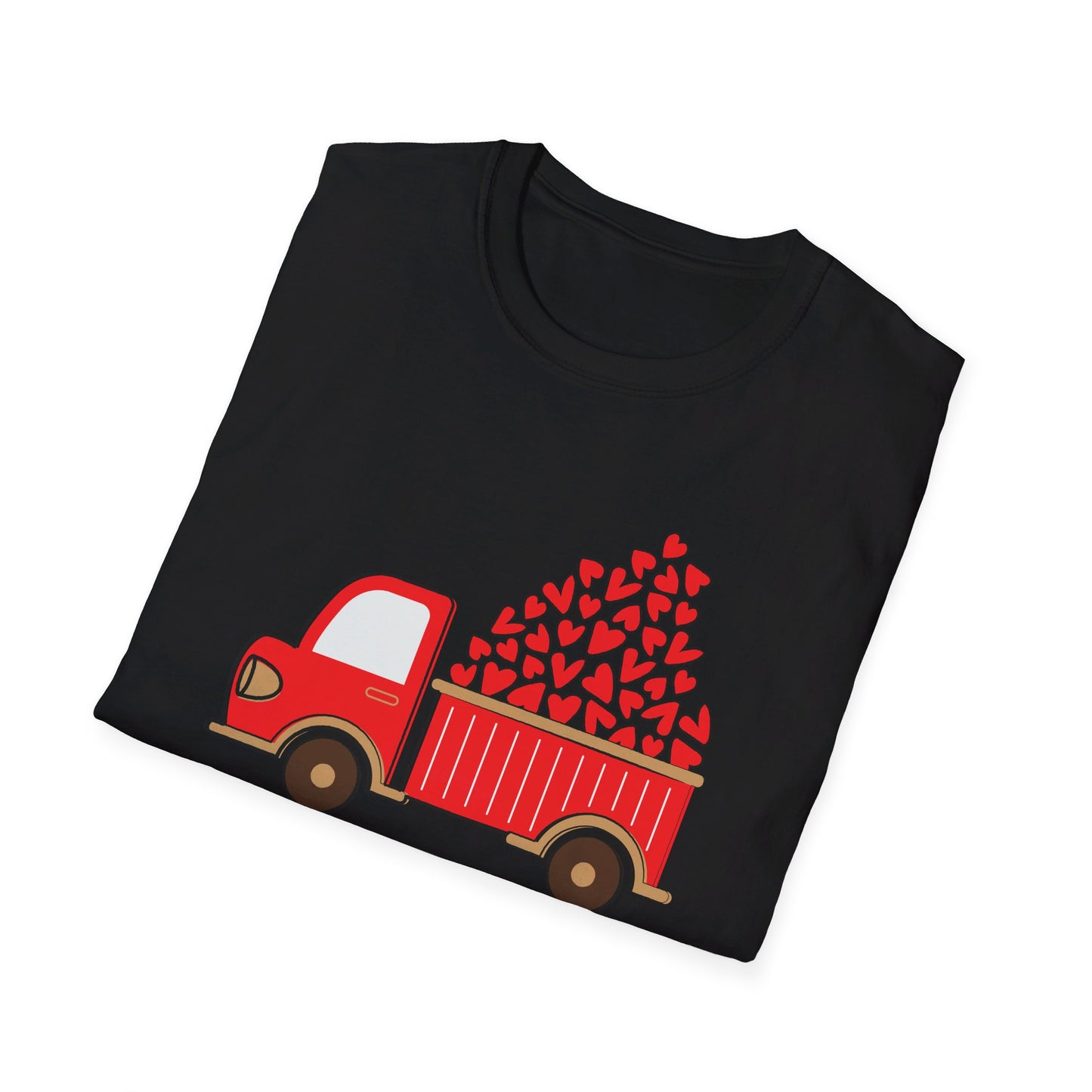 Funny Loads of Love Tractor Cute Valentines Day Truck T-Shirt