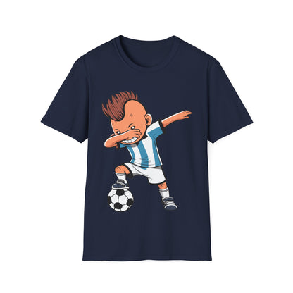 Funny Dabbing Soccer Argentina Jersey Shirt, Dab Kids Boys T-Shirt For Men Women Kids T-Shirt