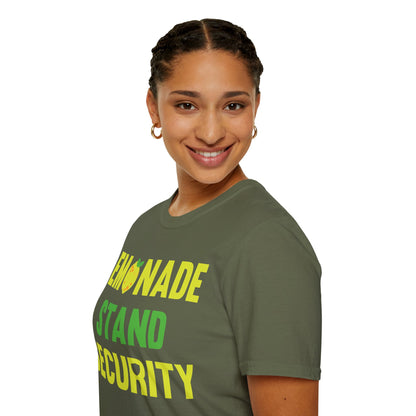 Funny Lemonade Stand Security Summer T-Shirt For Men Women T-Shirt