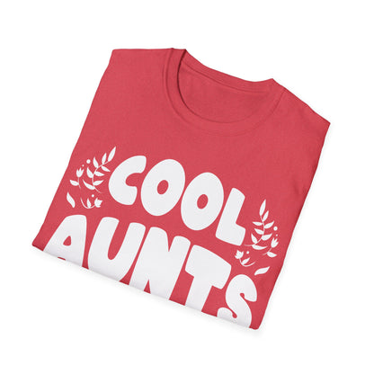 Cool Aunts Club Groovy Retro Smile Aunt Auntie Funny Mother's Day T-Shirt