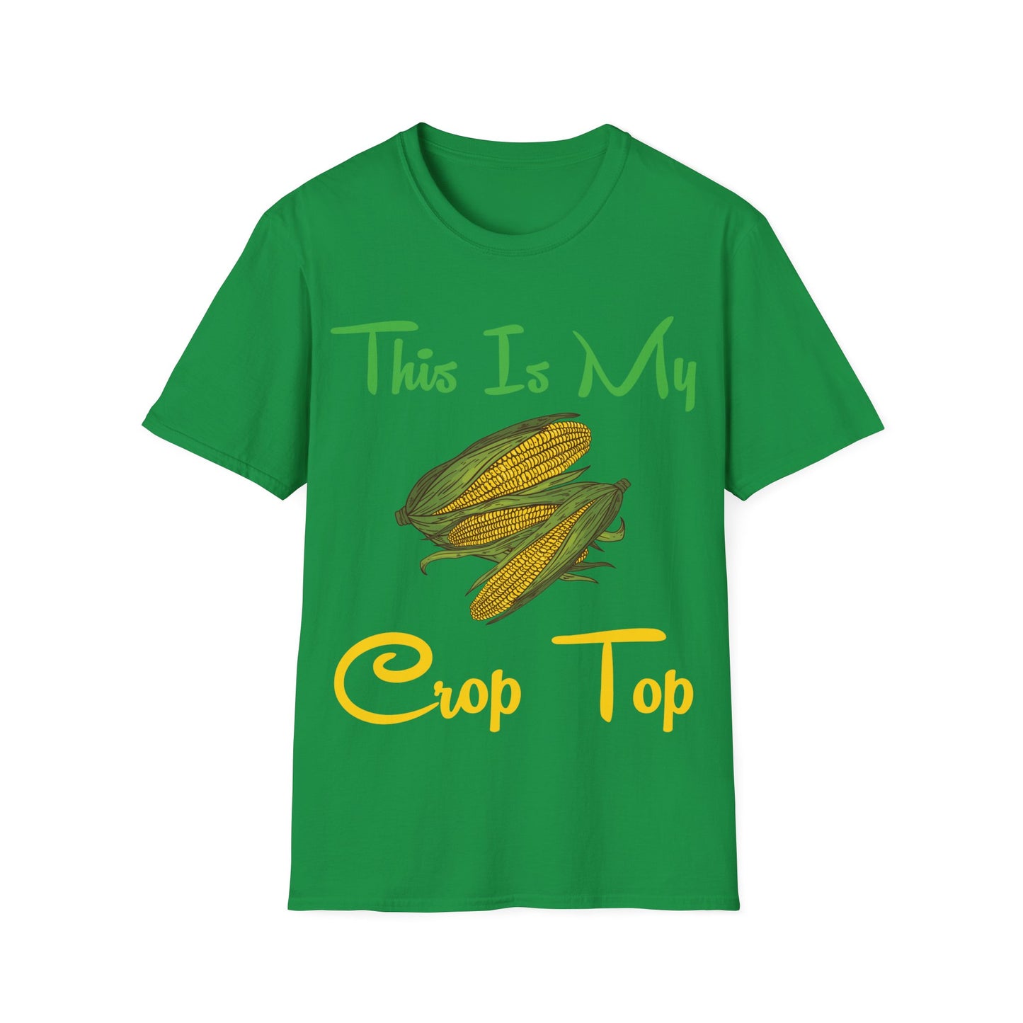 Funny This is my Crop Top Farmer Farming Corn Lover Pun Joke T-Shirt