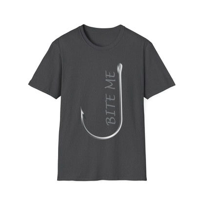 Bite Me T-Shirt Funny Fisherman Fathers Day Tshirt Men Women