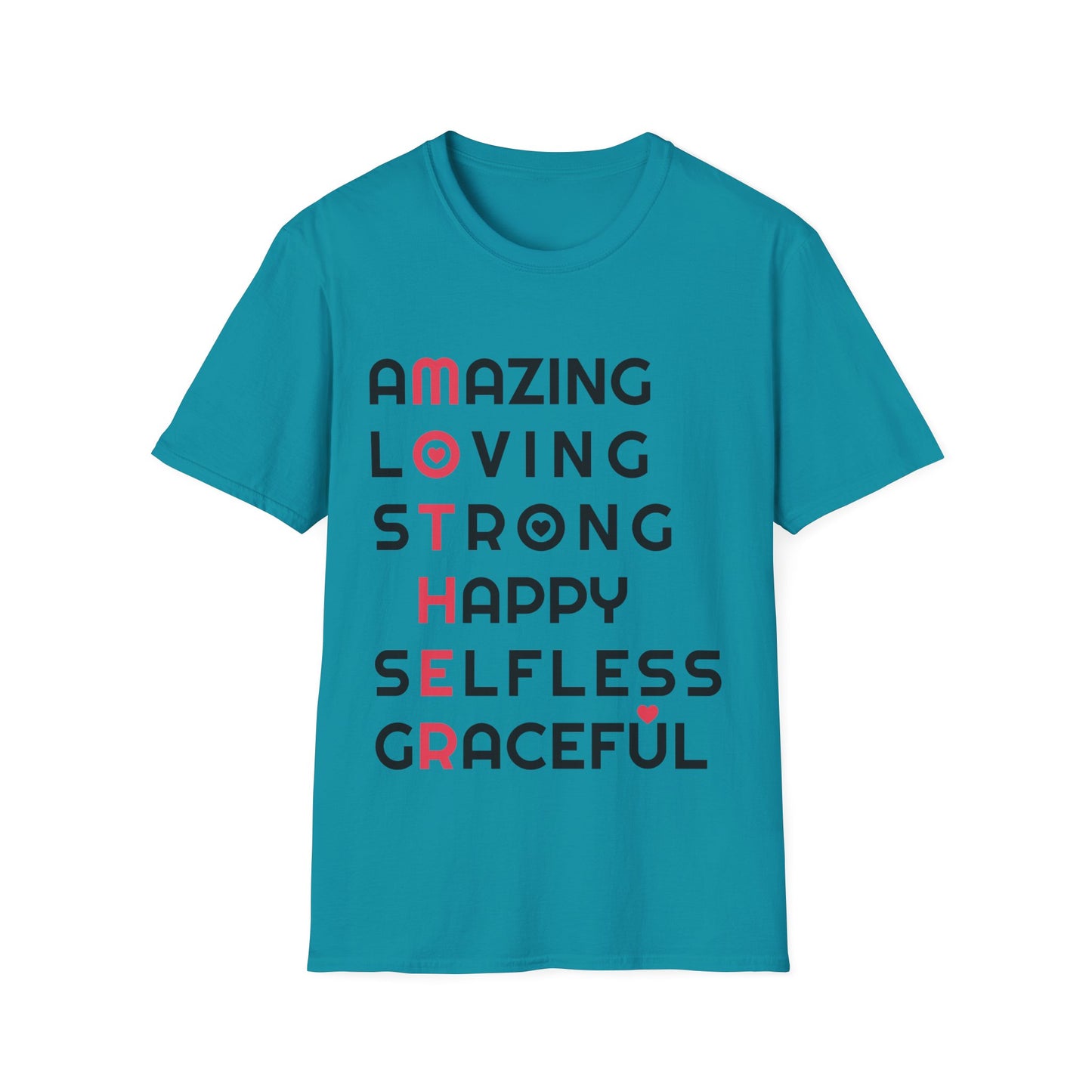 Mother Amazing Loving Strong Happy Selfless Graceful Mothers Day Mom Tshirt