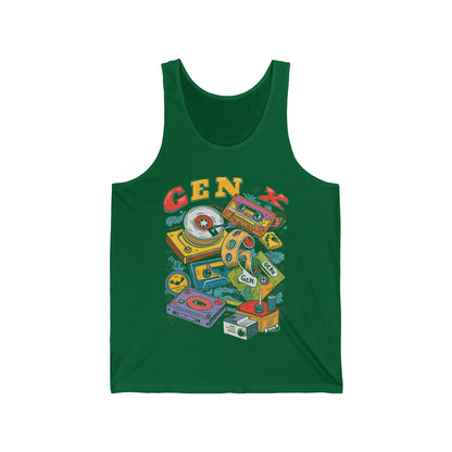 Gen x 60s 70s 80s Rock Cassettes Vintage Mixtape Tank Top For Men Women Tank Top