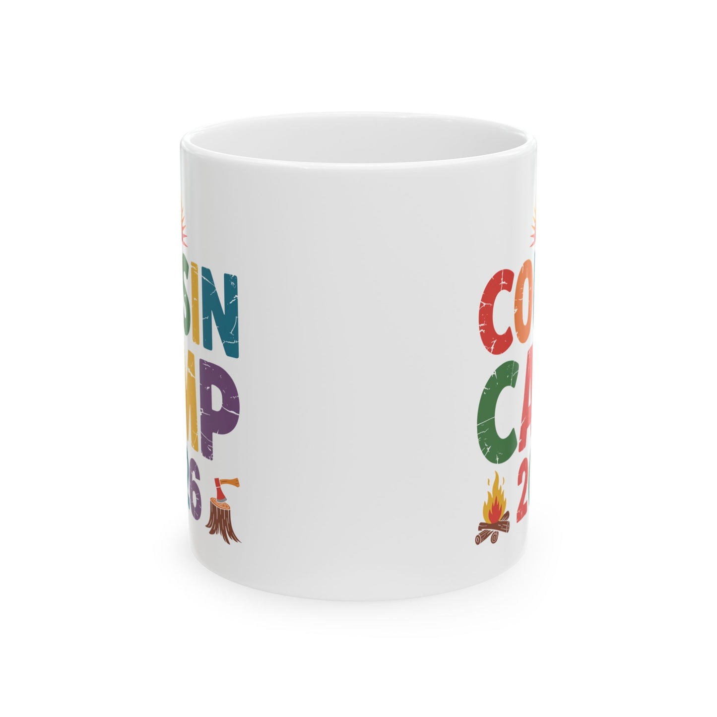 Cousin Camp 2026 Camping Campfire Summer Vacation Family Coffee Mug