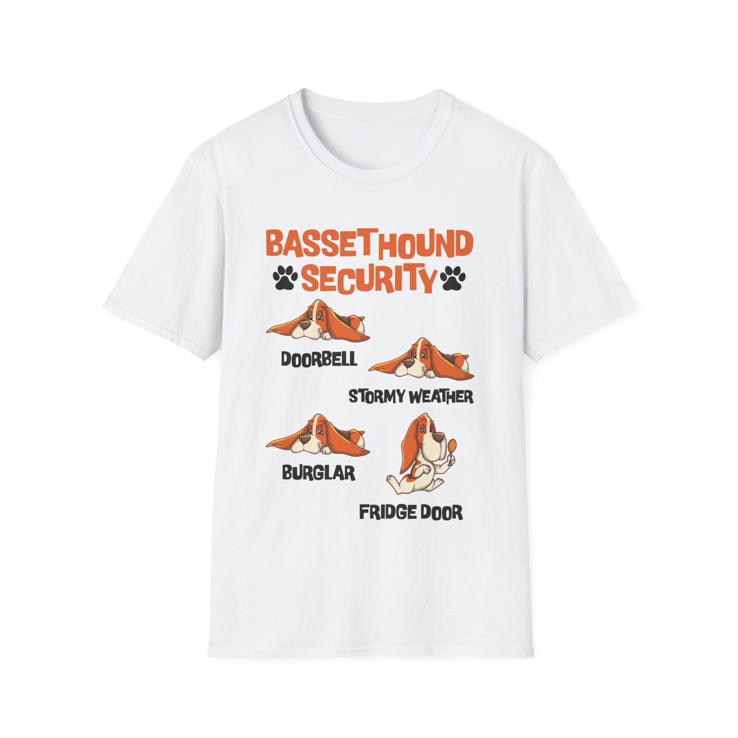 Basset Hound Security Cute Animal Funny Dog Pet Lover Puppy T-Shirt For Men Women T-Shirt