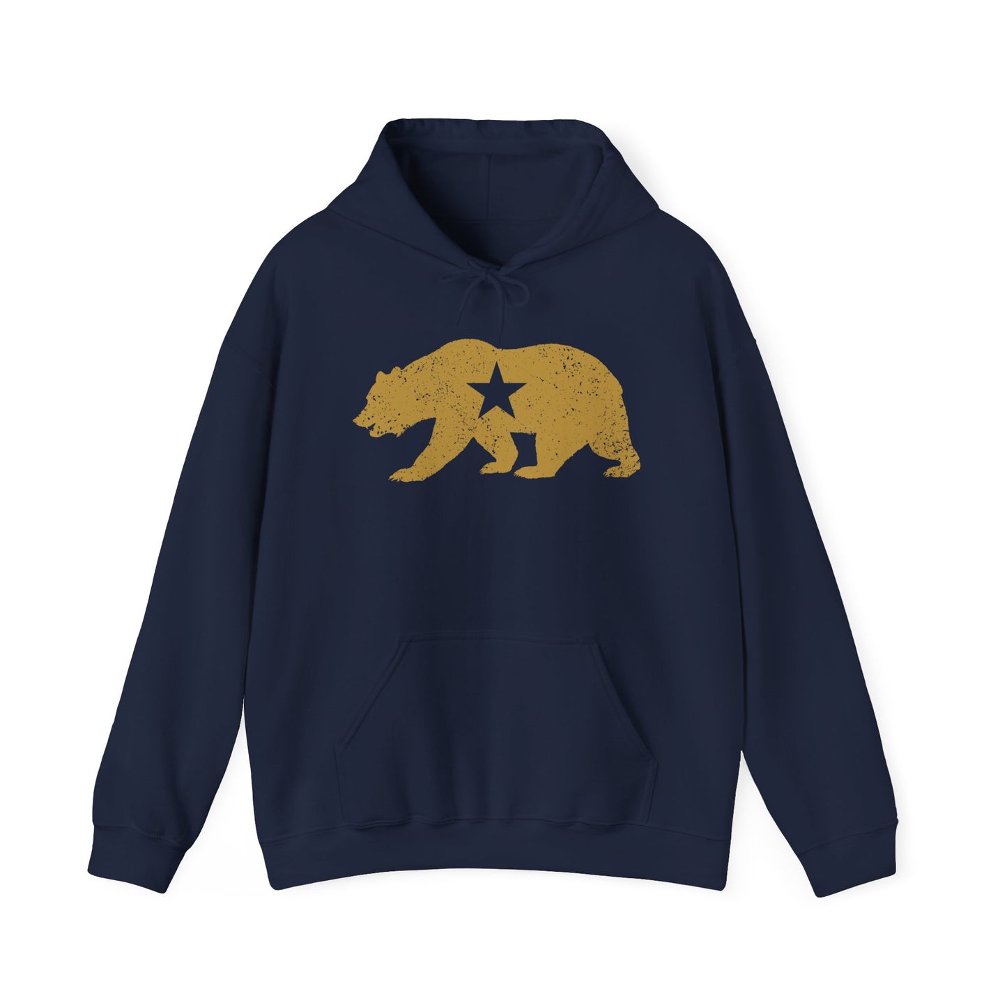 California Golden State Bear Vintage Distressed Graphic Hoodie