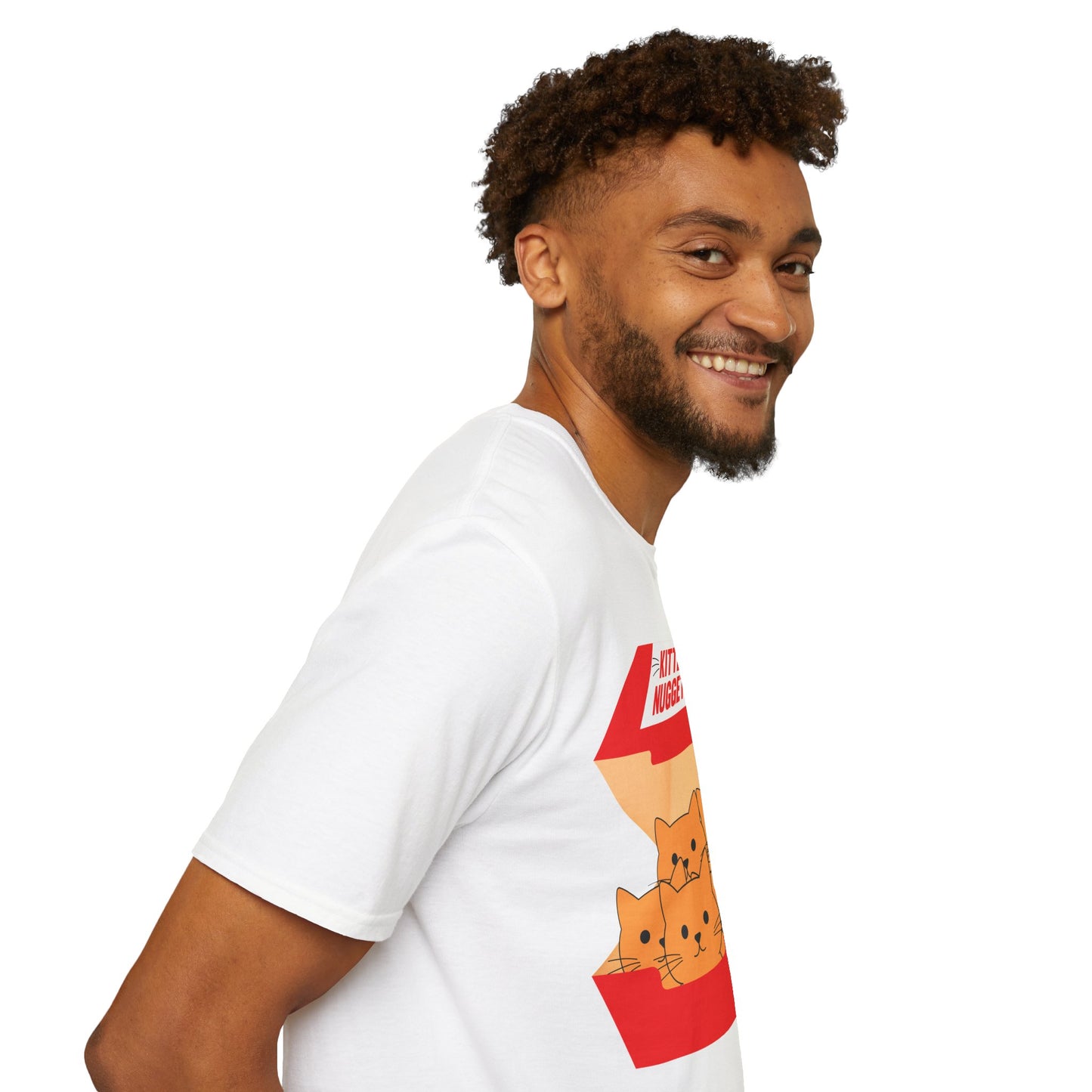 Funny Kitten Nuggets Food Pun Cat Lover Gift Chicken Nuggets T-Shirt For Men Women T-Shirt