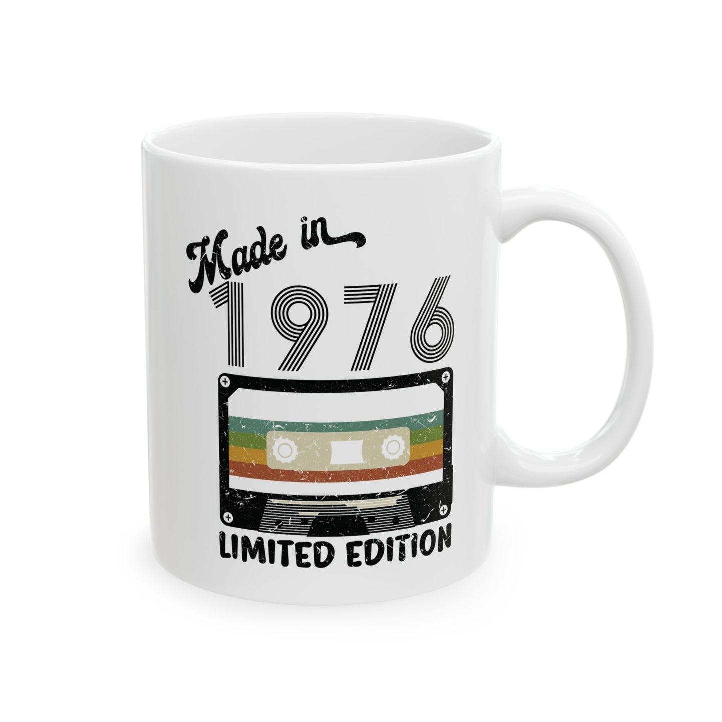 Made In 1976 Limited Edition Funny Cassette Tape Vintage Coffee Mug For Men Women