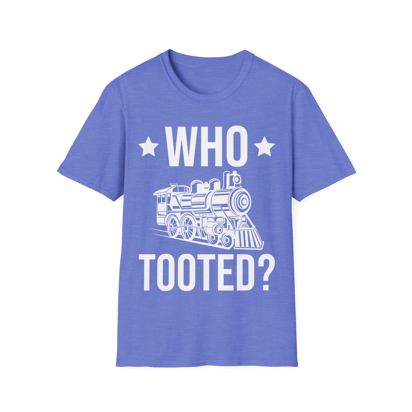 Who Tooted Funny Train Lovers Railroad T-Shirt for Men Women