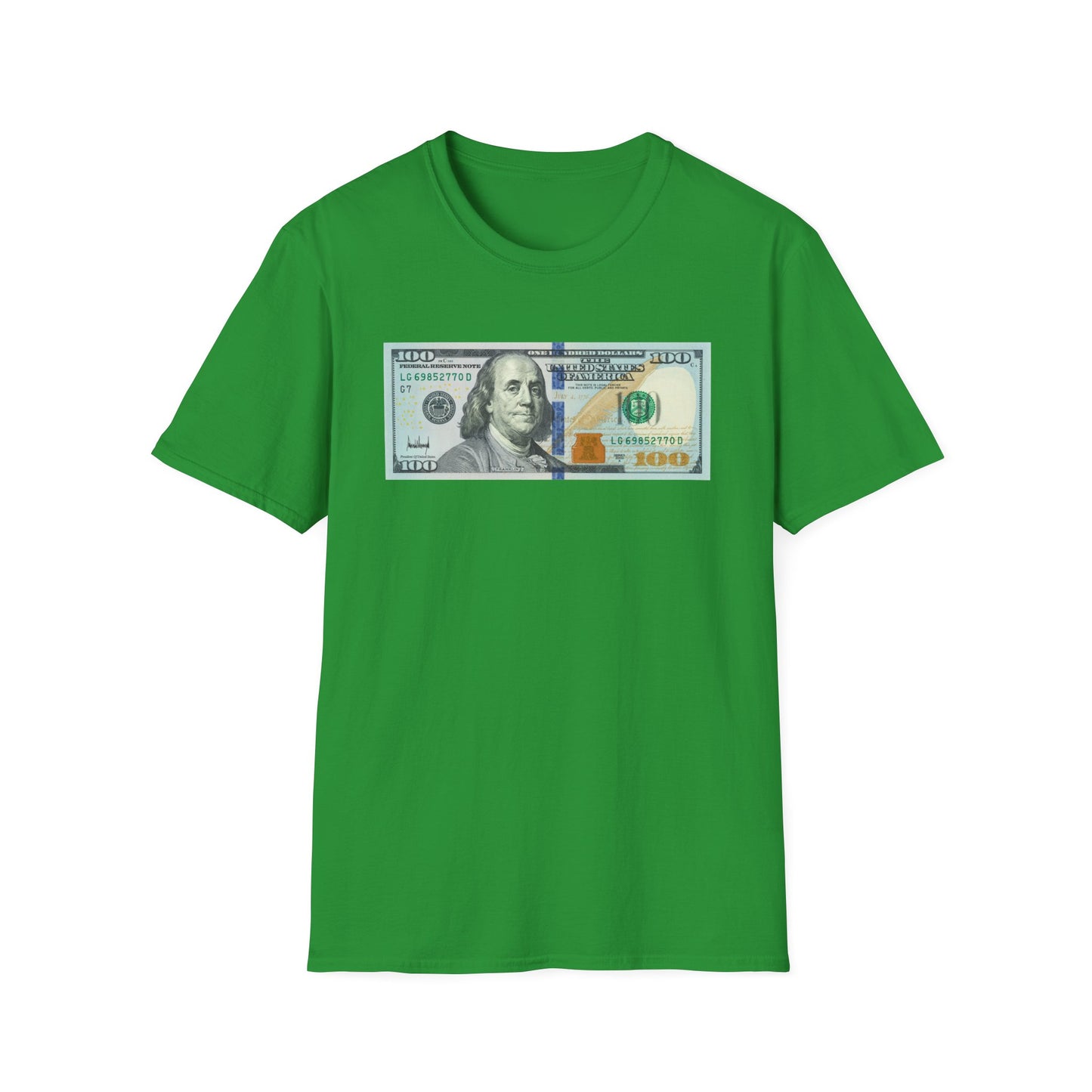 Funny Pro Trump 100 Dollar Bill Donald Trump Signature 4th of July American Patriot Support Trump Gift T-Shirt