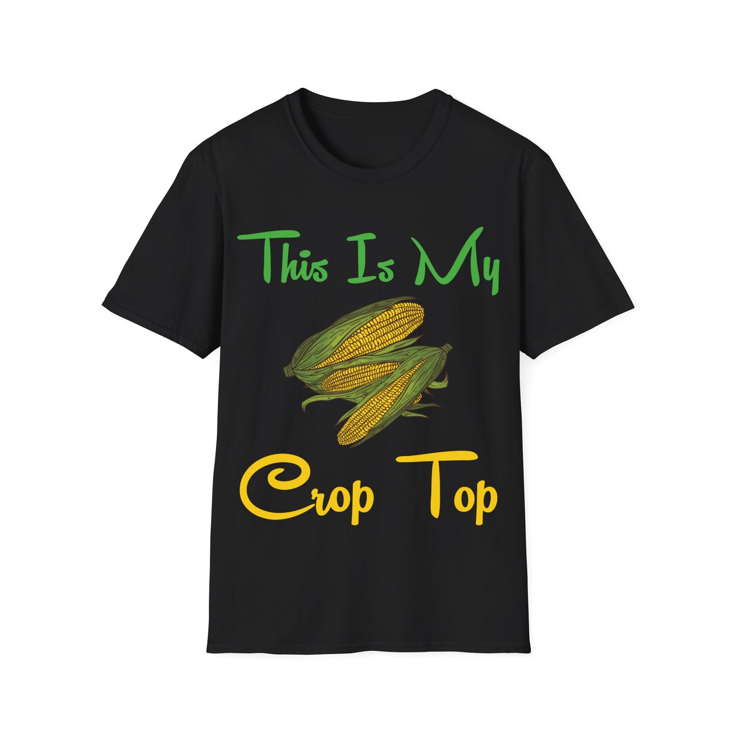Funny This is my Crop Top Farmer Farming Corn Lover Pun Joke T-Shirt