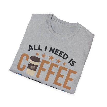 Photography Coffee T-Shirt All I Need is Coffee and My Camera Photographer Caffeine Lovers T-Shirt For Men Women Travelers